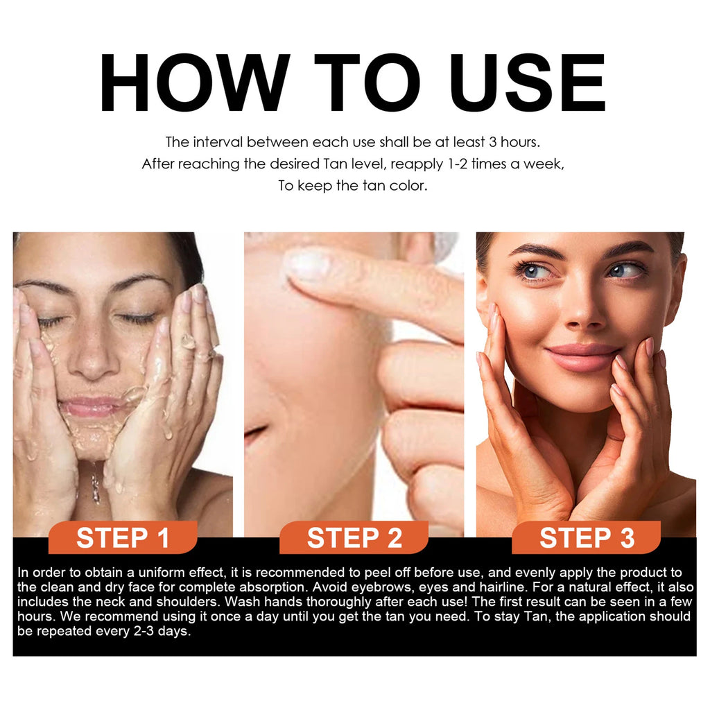 Summer long lasting tanning body self tanning cream quick tanning cream bronzing fake tan body lotion man woman body repair
