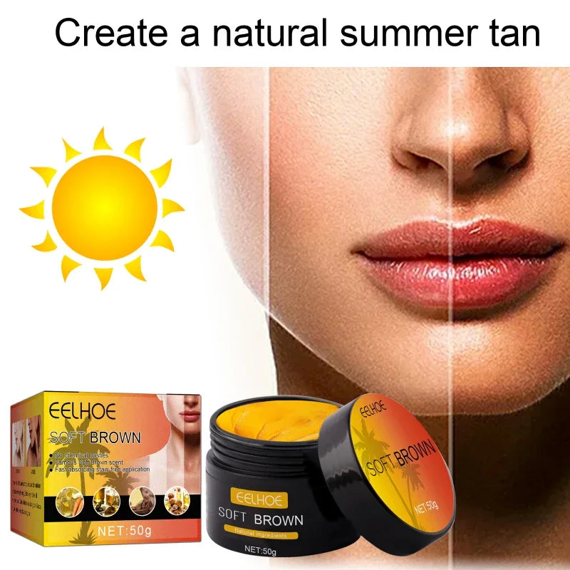 Summer long lasting tanning body self tanning cream quick tanning cream bronzing fake tan body lotion man woman body repair